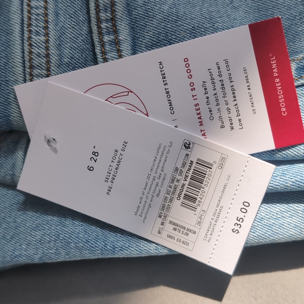 15 Womans Maternity Pants. New Nost With tags Blue Jeans Pants Pregnancy - Picture 14 of 17